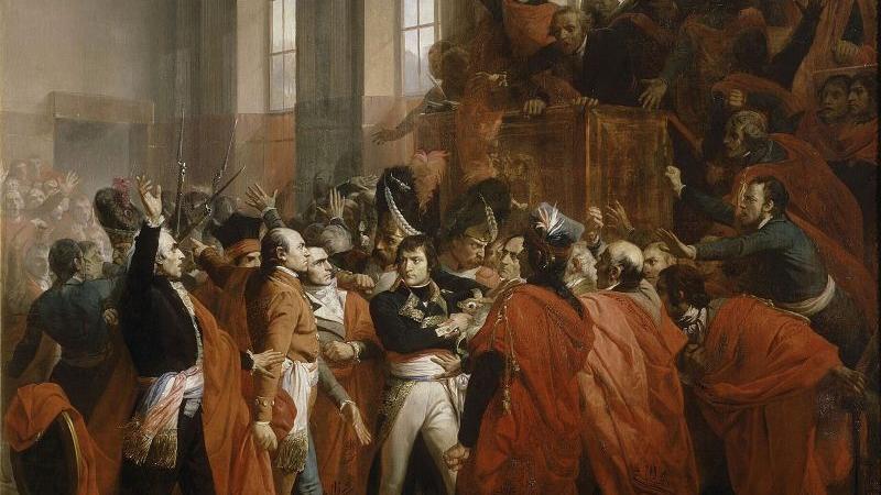 Le général Bonaparte au Conseil des Cinq Cents à Saint-Cloud par François Bouchot