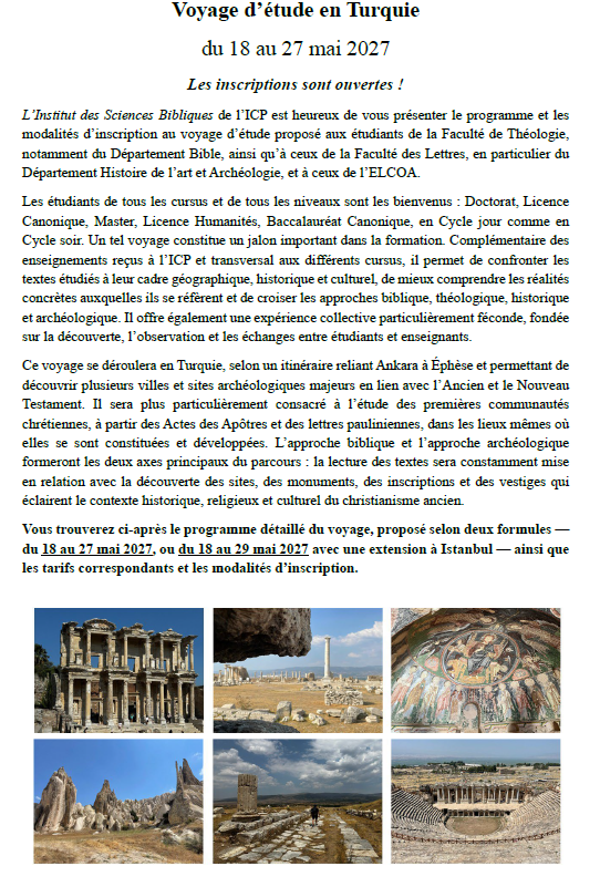 Voyage Turquie ICP