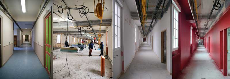 Evolution travaux aile B