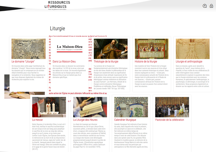 page site ressources liturgiques